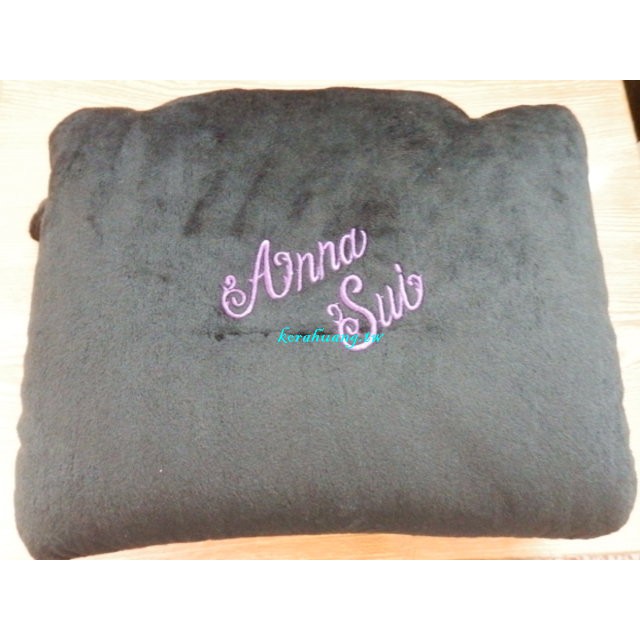 正版 安娜蘇 anna sui 抱枕 腰枕 頸枕 2Way 二用 粒粒填充 28*22CM 花花 旅遊