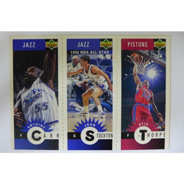 ~ John Stockton ~助攻抄截王/約翰·史塔克頓 名人堂/老史 1996年.NBA特殊卡