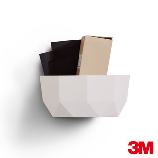 3M 無痕LIFESTYLE系列-大型置物盒(白)