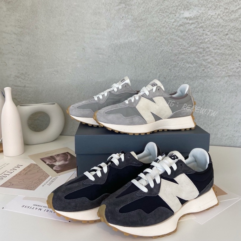 【Renew】現貨 New Balance 327 焦糖底 灰綠 麂皮 淺灰 米白 灰 黑 MS327KA1 KB1