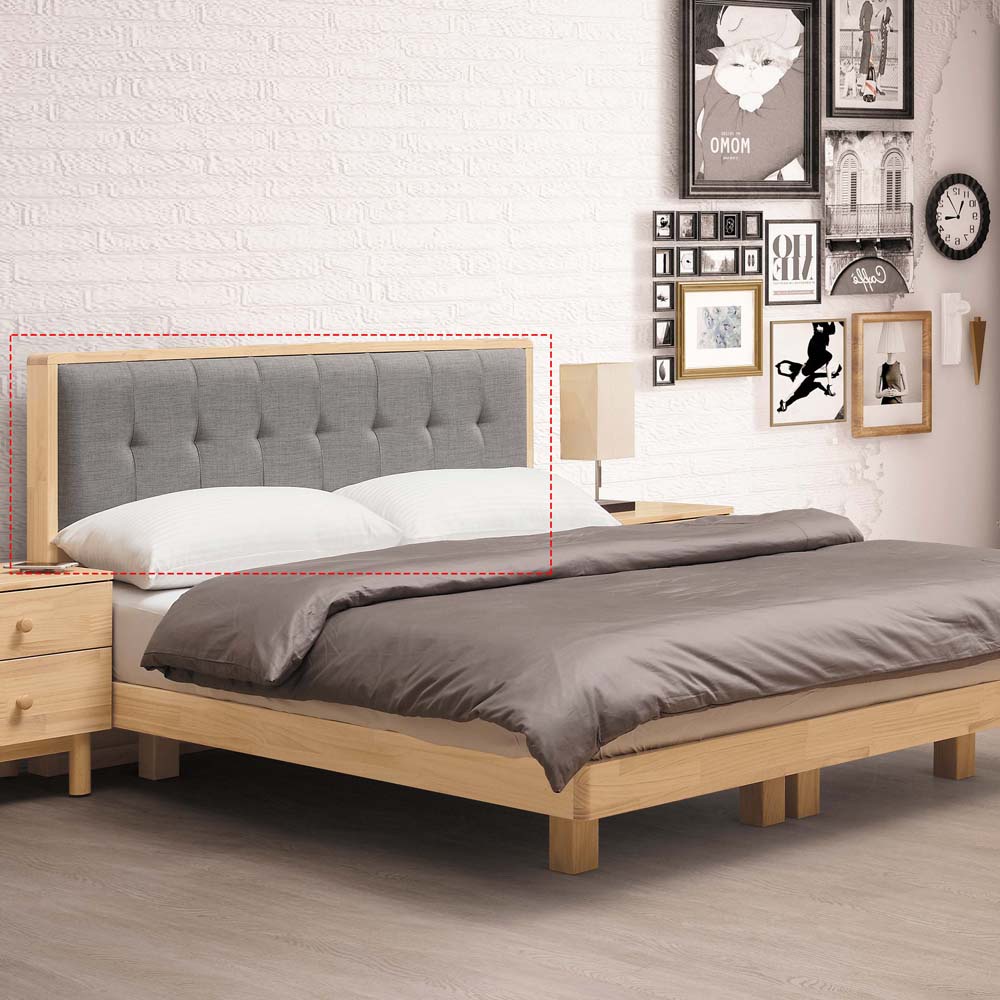 obis 床頭 床頭片 床頭板 哥本哈根實木6尺布面床頭片