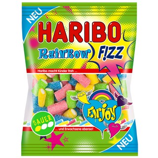 Über 德國 Haribo Rainbow Sauer FIZZ 哈利熊小熊 酸彩虹水果軟糖