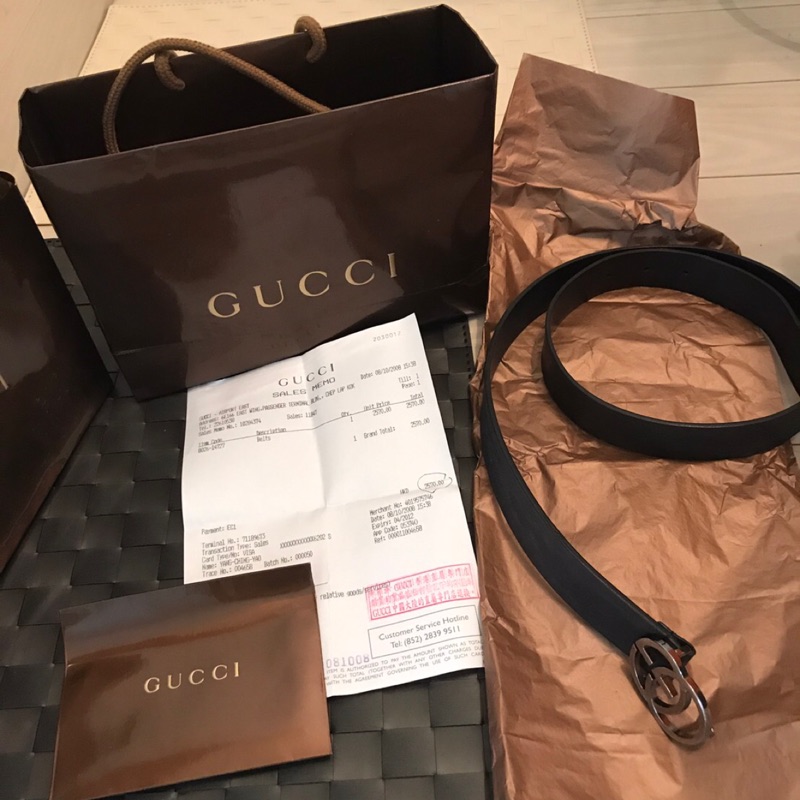 GUCCI正品男皮帶 保證真品 保存良好