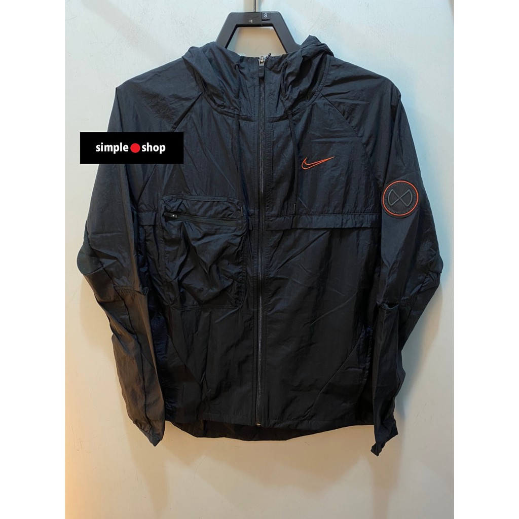 【Simple Shop】NIKE 運動外套 連帽外套 防風 風衣 外套 透氣 黑色 男款 CU5000-010