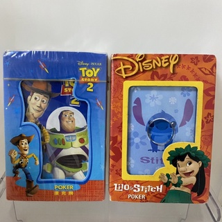 2個一組一起賣 Disney 迪士尼玩具總動員+史迪奇撲克牌