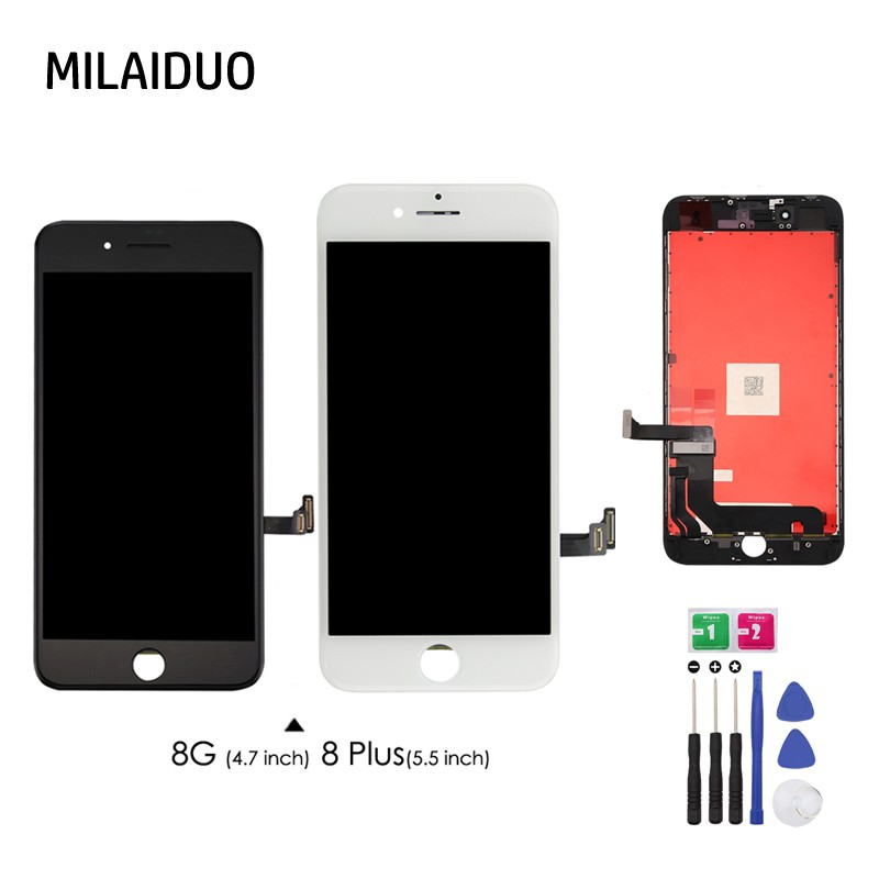 現貨適用於iphone 8 8 Plus 螢幕總成液晶螢幕玻璃觸控面板破裂觸控不良更換簡易安裝送拆機工具 蝦皮購物
