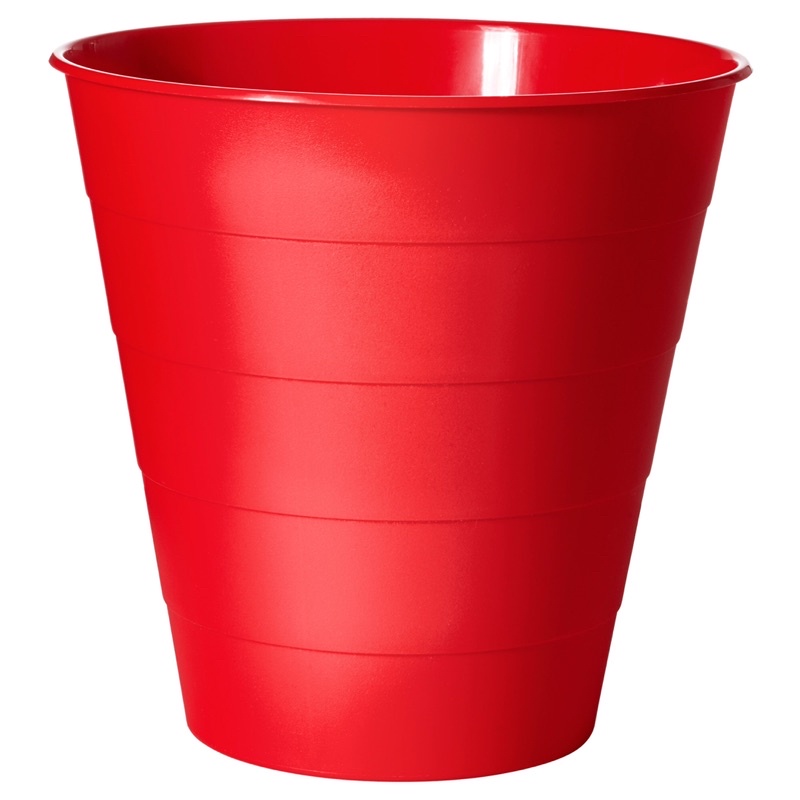 ikea 垃圾桶 FNISS 紅色 儲物桶 回收桶