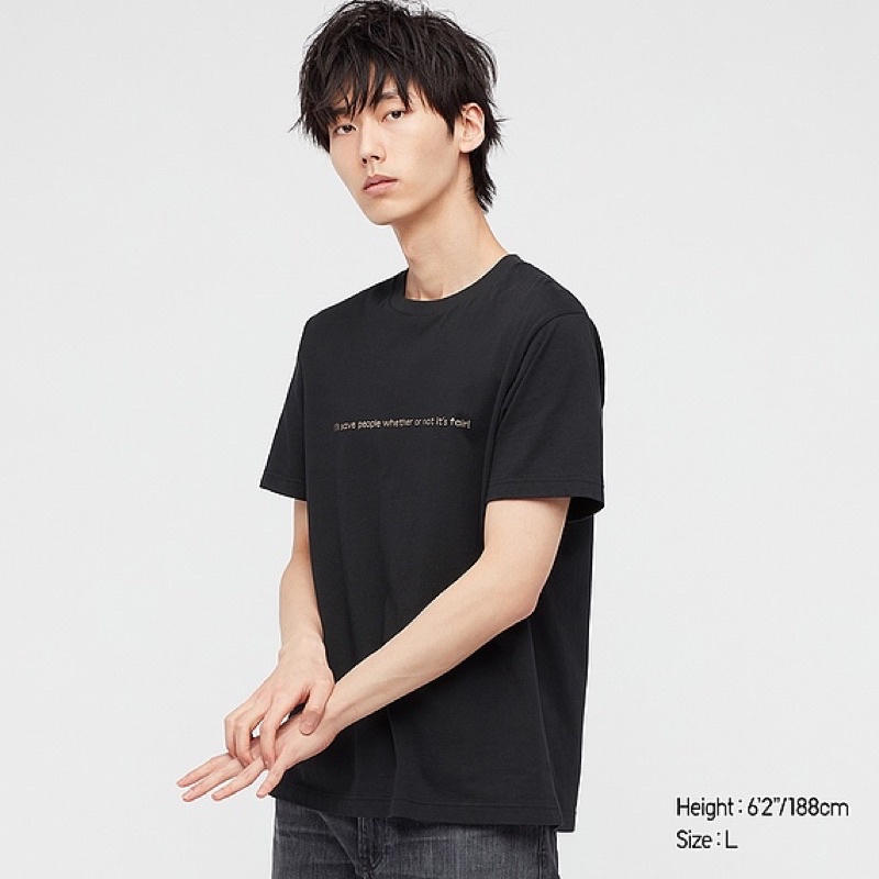 UNIQLO 【咒術迴戰】伏黑惠 漫畫版 聯名 短T 黑色 440677