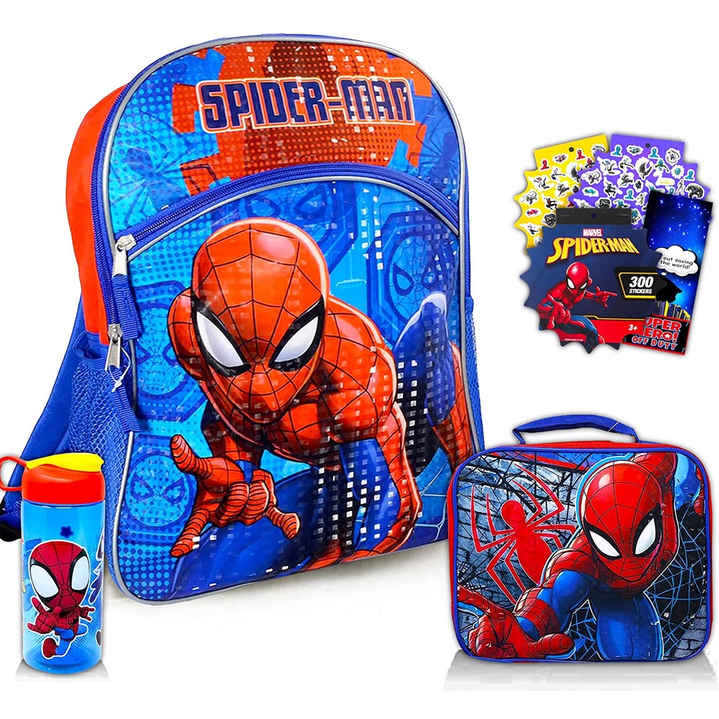 預購👍正版空運 美國專櫃 蜘蛛人 marvel  Spiderman 兒童書包 後背包 美國代購 便當袋 餐袋 水壺