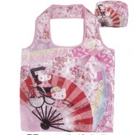 日本 Hello Kitty 緞面 摺疊收納 環保 購物袋  摺疊購物袋 多款任選