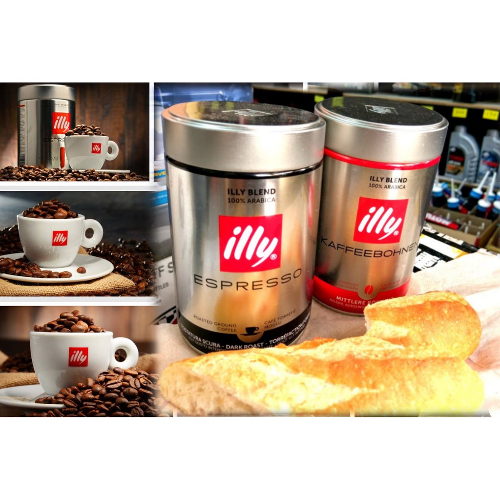 【買油網】illy 咖啡豆 咖啡粉 250g 義大利 原裝進口 中烘培 重烘焙 也有 低咖啡因 單品