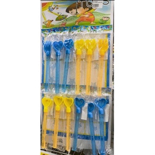 臺灣現貨 12入 泡泡棒吹泡泡 17CM 夜市玩具 排裝整卡出售童玩兒童節安親班 露營 派對 活動獎勵