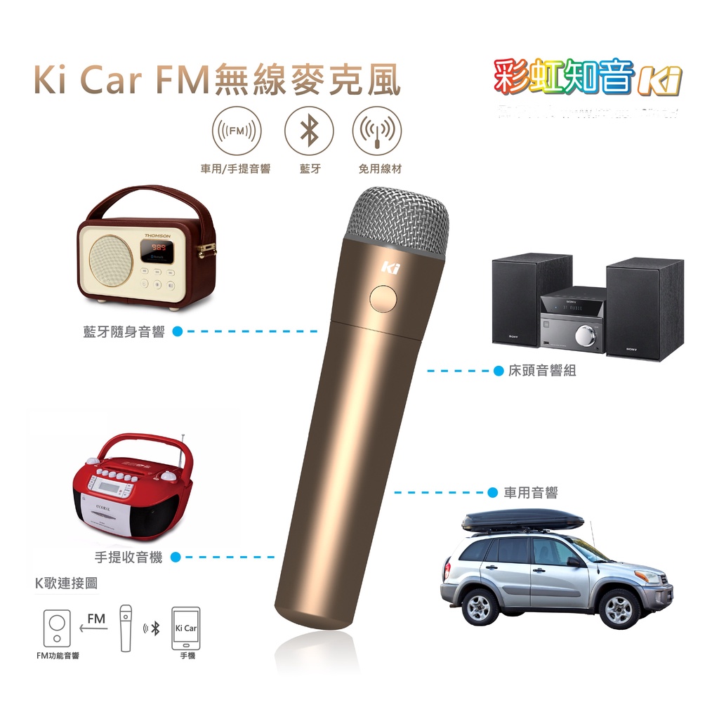 FM01 彩虹知音車用無線麥克風