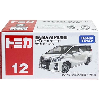 【免運 3C小苑】正版 全新 TM012A 824848 豐田 Alphard 模型車 多美小汽車 12號 後門可開