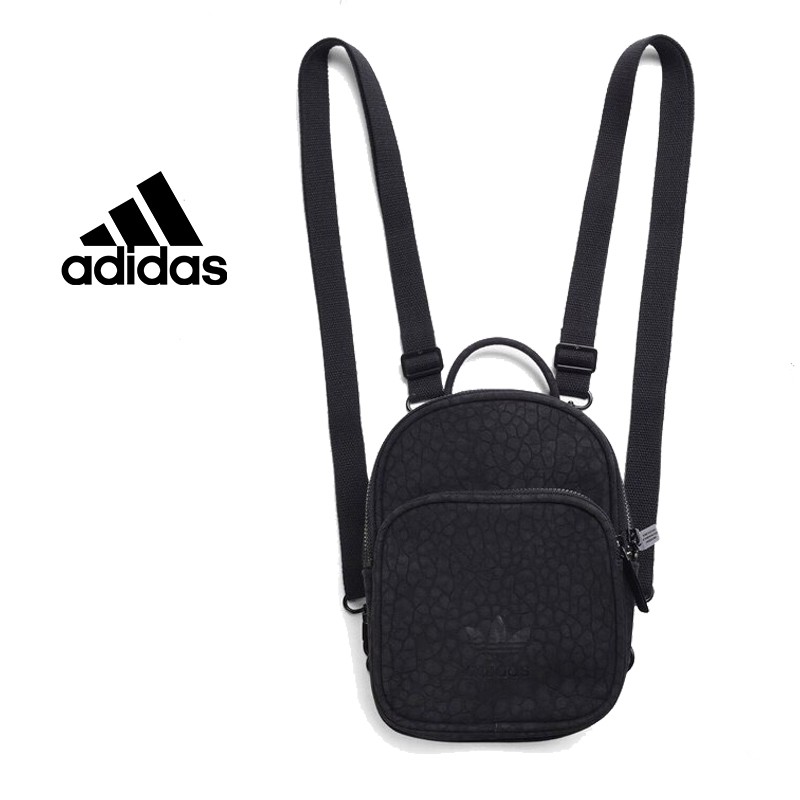 Adidas CE5629 後背包 Classic Mini 生日禮物 壓紋皮革 迷你後背包
