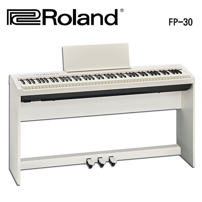 (現貨)飛翔羽翼樂器行 Roland #FP-30X電鋼琴(白色三踏板)