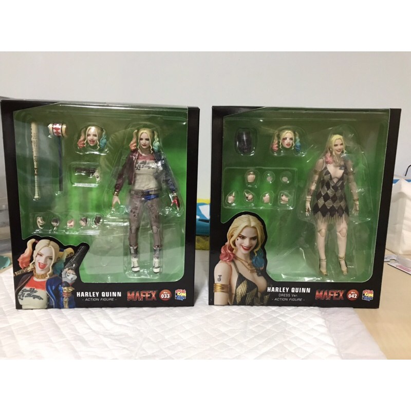 Mafex 小丑女 Harley Quinn 木槌版 舞衣版 兩款合售