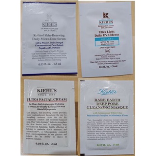 契爾氏 Kiehl's 冰河醣蛋白保濕霜 亞馬遜白泥淨緻毛孔面膜 A醇全能新生抗痕精華 集高效清爽零油光UV水凝露