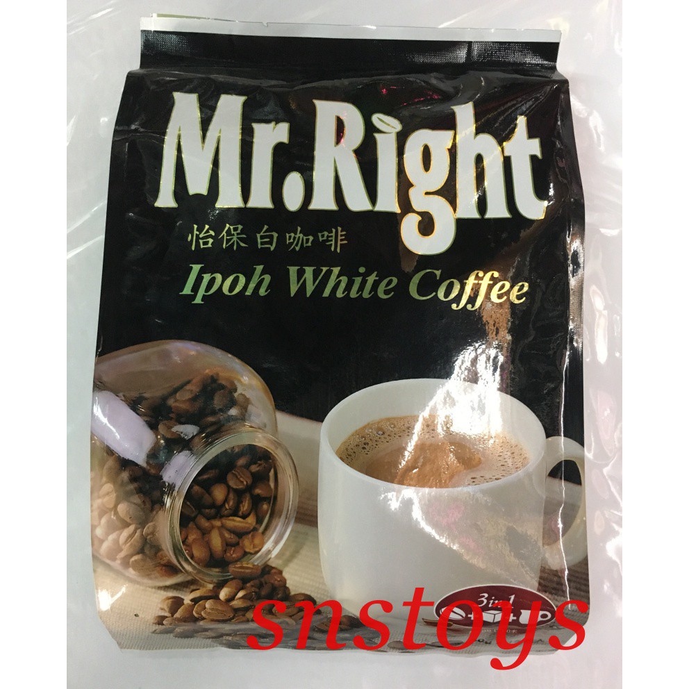 sns 古早味 咖啡 白咖啡 3in1 Mr.Right 三合一 怡保白咖啡 三合一咖啡（15包x40公克)