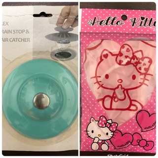 ［滿額免運］矽膠排水孔蓋/Hello Kitty浴帽