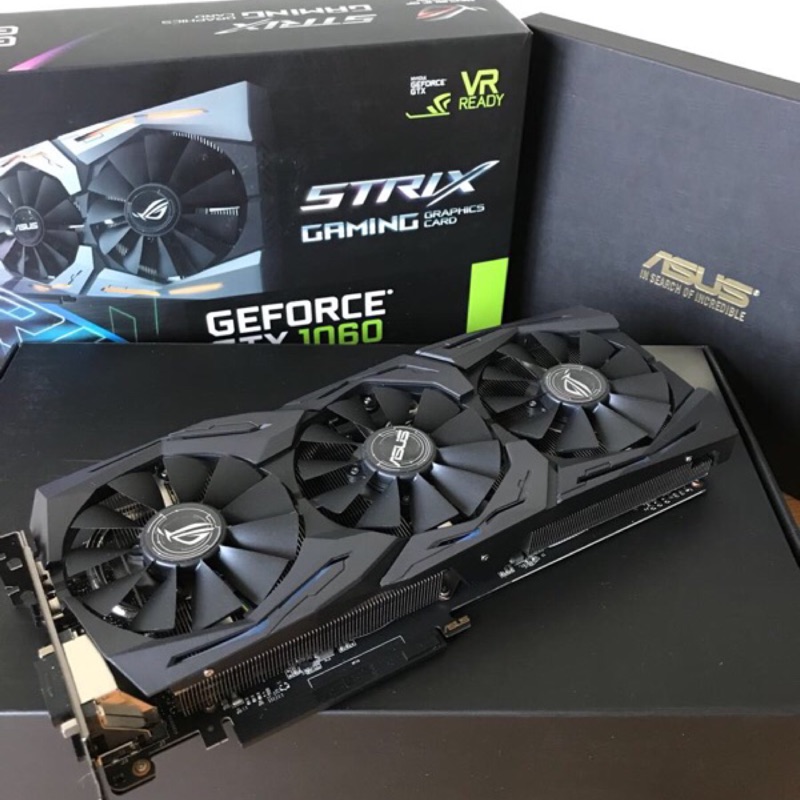 「含運不二價」ASUS華碩 ROG STRIX-GTX1060 O6G-GAMING RGB顯示卡