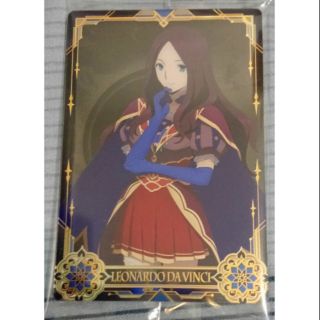 達文西 人物 FGO Fate Grand Order 絕對魔獸戰線 巴比倫尼亞 威化餅 威化餅卡 收藏卡 食玩卡