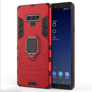 跨境新款三星Note9黑豹二合一手機殼J4 J6 plus隱形指環支架防摔套2018 A8 A8+