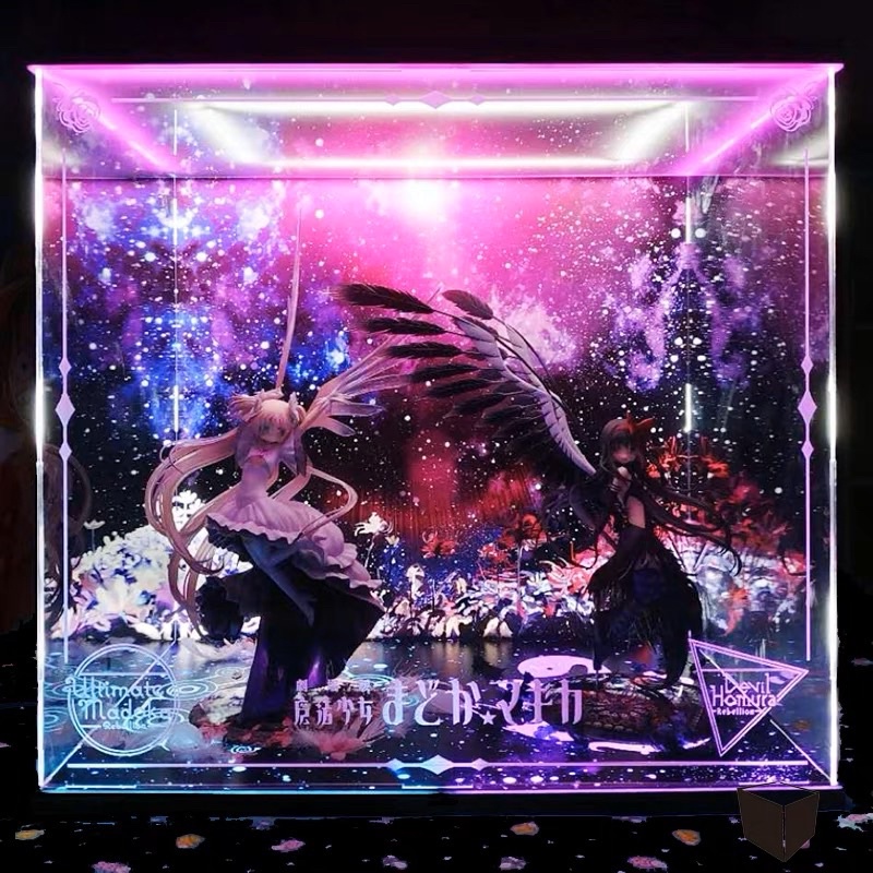 《Yao 挖寶趣》ANIPLEX+ 劇場版 魔法少女小圓 叛逆的物語 終極圓神 曉美焰 惡魔 PVC公仔 專用展示盒