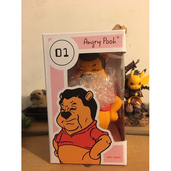 【豆奇玩具Angry Pooh】Oki-Doki!系列作 第一彈 生氣噗噗熊 設計師玩具 習維尼 習大大 習近平