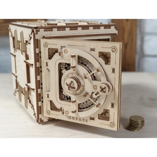 UGEARS 木製自走模型 - 保險箱