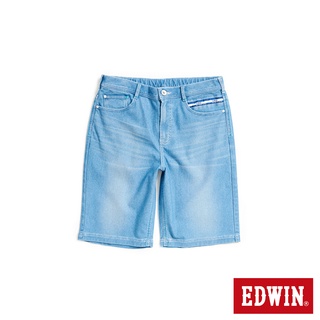 EDWIN 加大碼 迦績 EJ6冰河玉寬鬆短褲(石洗藍)-男款
