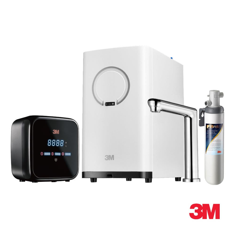 3M HEAT2500變頻觸控熱飲機+S004淨水器+G1000 UV殺菌器(送樹脂系統+樹脂濾心+基本安裝)豪華全配
