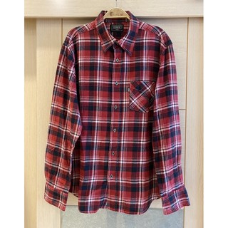 日本購入帶回 正品 EDWIN 英倫風長袖格紋襯衫（男)