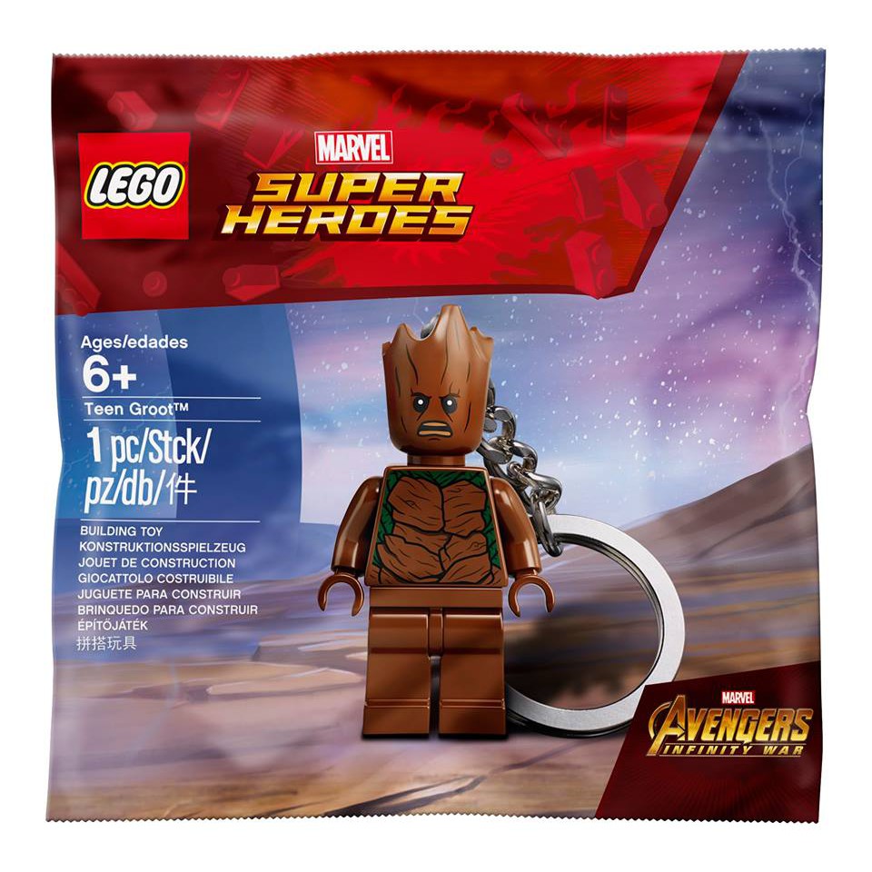 【HaoHao】LEGO樂高 5005244 76102 格魯特鑰匙圈 I am Groot