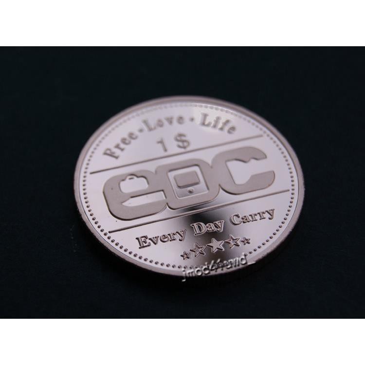 欣怡悠悠✨手工製作✨21EDC原創限量紀念章純紫銅黃銅紀念幣