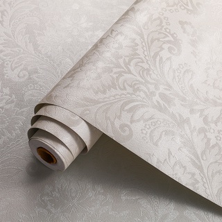 水貼壁紙 純色自粘墻紙純白色米白壁紙10米防水貼紙臥室客廳裝飾背景墻貼3905 Rier 蝦皮購物