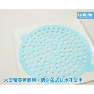 "花的香氣"臺灣製UdiLife 生活大師 W09-108 浴室毛髮收集貼布 8枚入 毛髮收集 防水管阻塞 排水孔濾網