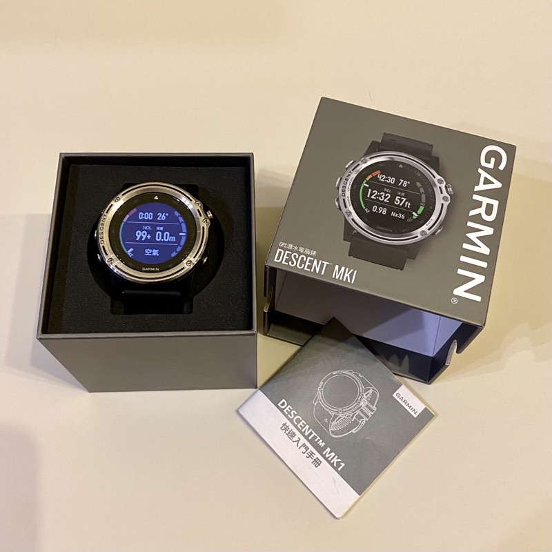 Garmin MK1 (白鋼/鈦合金)二手 頂級全功能智慧潛水錶 三鐵錶