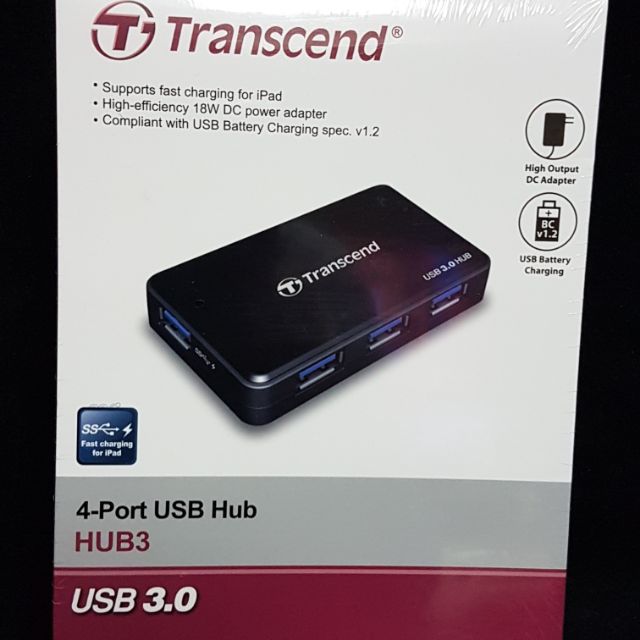 A0306_7 創見 TS-HUB3K 4 Port USB3.0 HUB 集線器