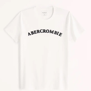 Abercrombie & Fitch T恤 貼布LOGO TEE 男裝 短T 圓領上衣 A86100 白色AF(現貨)