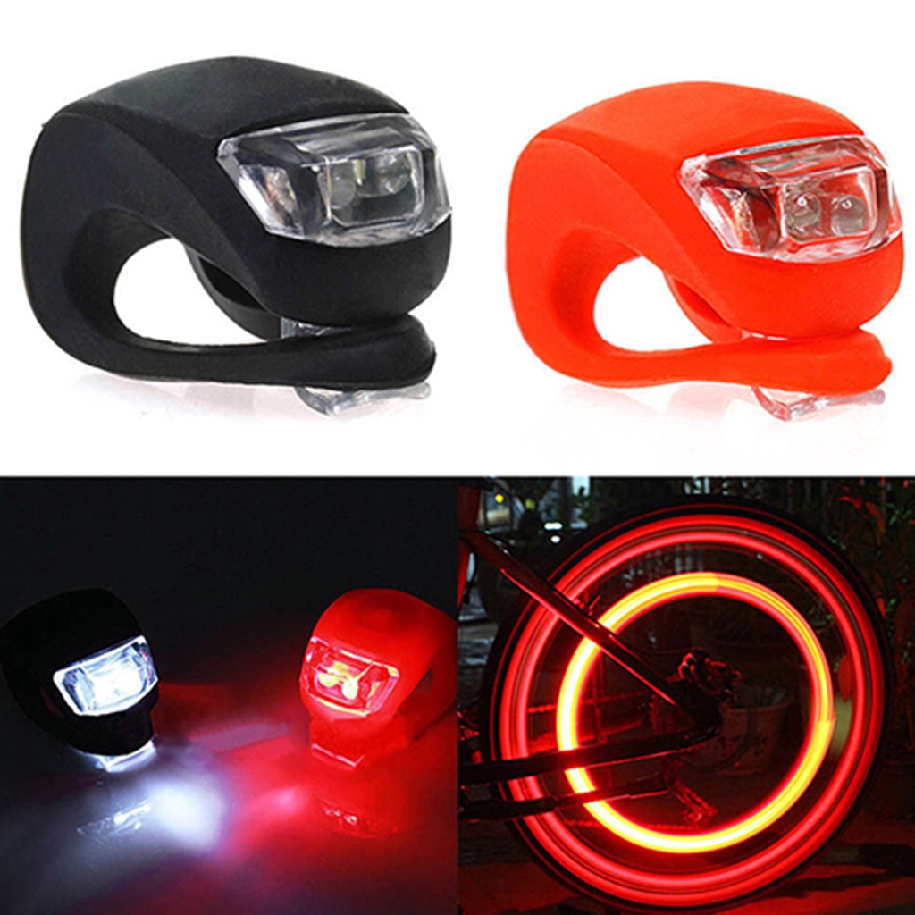 自行車頭燈防水 LED 矽膠可充電 LED 自行車前頭燈高亮運動