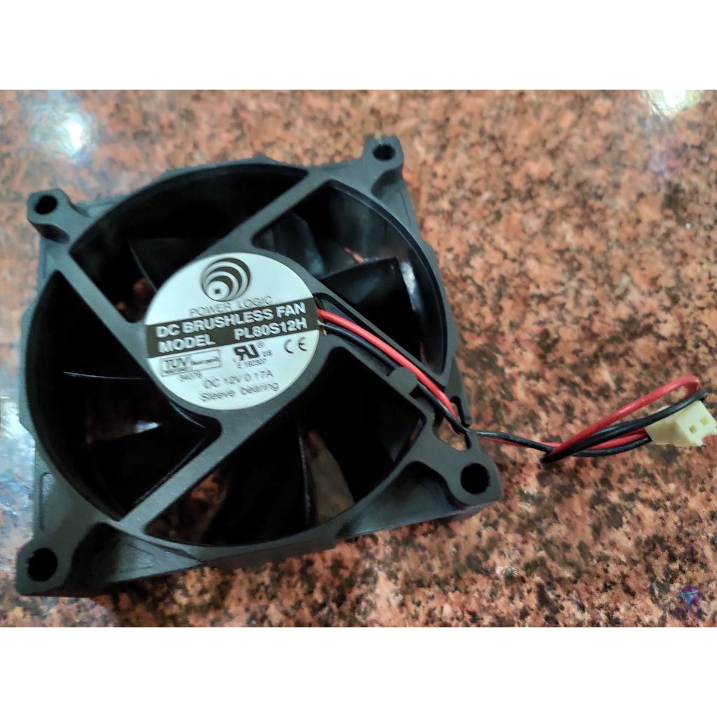 風扇 Power Logic 8cm 12V 0.17A 接頭2P DC Brushless多安規 F20