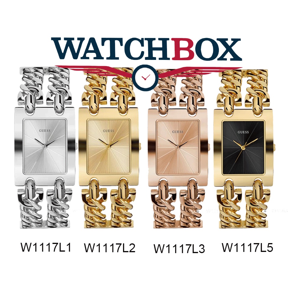 Guess女士手錶Mod重金屬石英時尚腕錶W1117L1 W1117L2 W1117L3 W1117L5