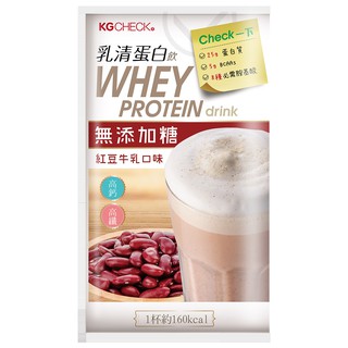 【聯華食品 KGCHECK】蛋白飲-紅豆牛乳口味(43g)