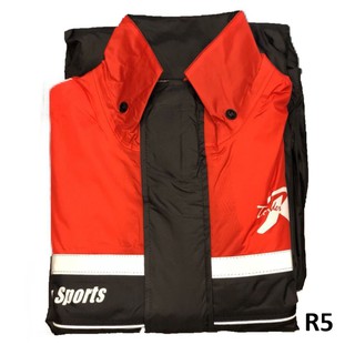 天德牌雨衣 新 R5 兩件式風雨衣（上衣加強+側開式背包）紅 隱藏式雨鞋套 天德牌 新R2 進階版 雨衣《淘帽屋》