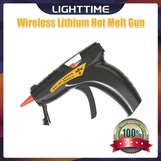 LIGHTTIME 3.7V 鋰電池熱熔膠槍無繩 USB 可充電維修工具家用工藝兒童 DIY 工具 7 毫米膠棒套件