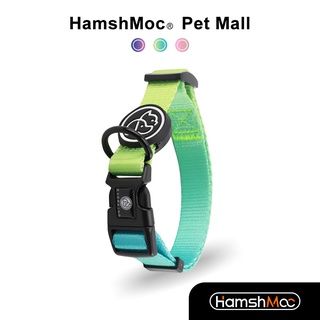 【現貨速發】HamshMoc 漸變色狗狗項圈 可調整寵物脖圈 尼龍項圈 經典脖圈 繽紛時尚犬用遛狗牽引用品 小中大型犬
