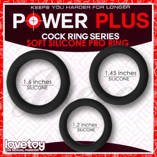 【蝦米情趣】POWER PLUS COCK 矽膠套環3入(薄)-黑（成人情趣用品 加強套 鎖精套 矽膠環 鎖精環）