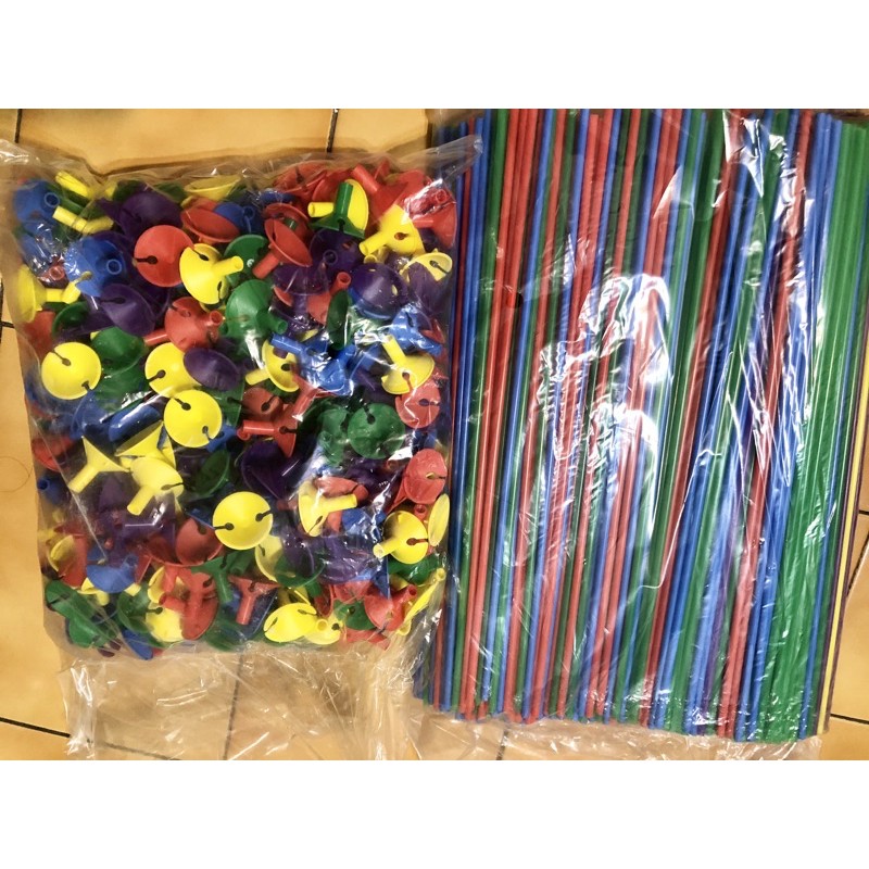 賣啥貨～組合式氣球桿500支一包。diy材料