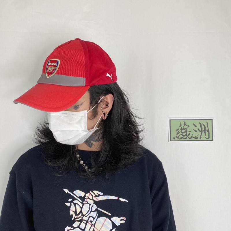 PUMA 彪馬古著英超兵工廠阿森納 ARSENAL 經典主場配色後扣棒球帽